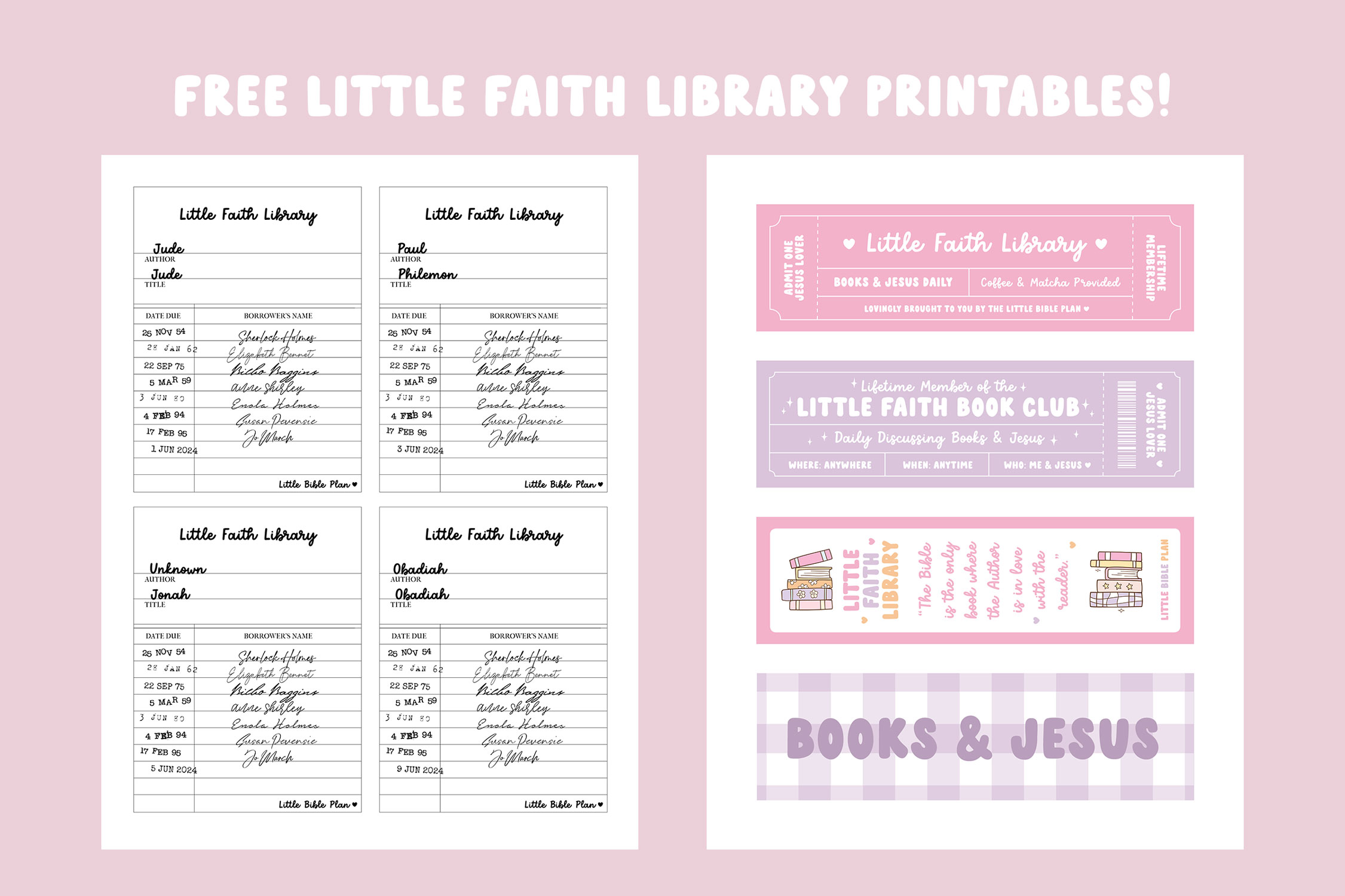 Faith Library June 2024 Bible Reading Plan + Little Faith Library Theme: “Check Out ...